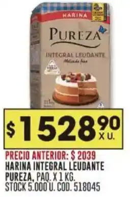 Coto Pureza harina integral leudante oferta