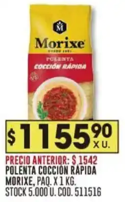 Coto Morixe polenta cocción rapida oferta