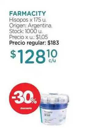 Farmacity Hisopos x 175u