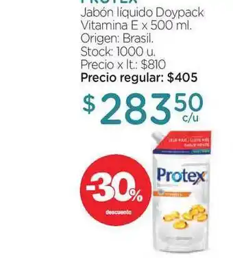 Protex Jabón Liquido Doypack Vitamina E x 500ml