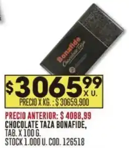 Coto Bonafide chocolate taza oferta