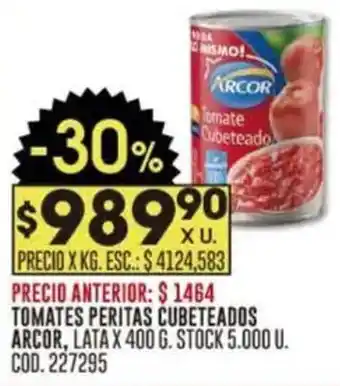 Coto Arcor tomates peritas cubeteados oferta