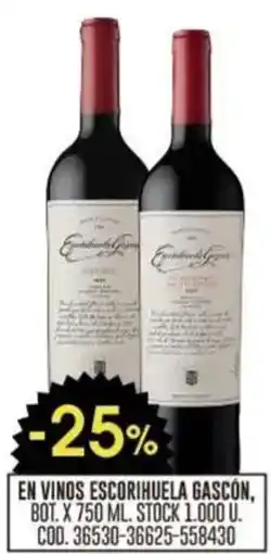 Coto Escorihuela gascón en vinos oferta