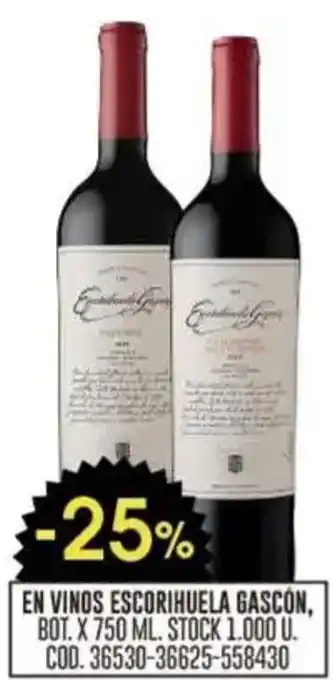 Coto Escorihuela gascón en vinos oferta