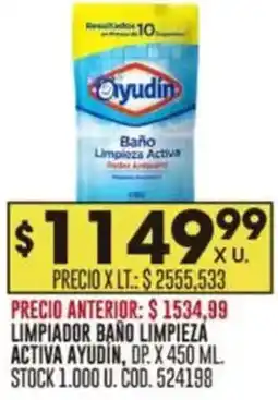Coto Ayudin limpiador bano limpieza activa oferta