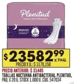 Coto Plenitud toallas nocturna antibacterial oferta