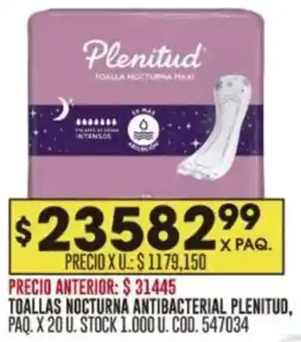 Coto Plenitud toallas nocturna antibacterial oferta