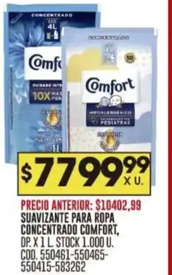 Coto Comfort suavizante para ropa concentrado oferta