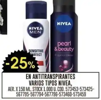 Coto Nivea en antitranspirantes varios tipos oferta