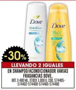 Coto Dove en shampoo/acondicionador oferta