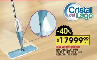 Coto Cristal del lago mopa con gatillo y spray oferta