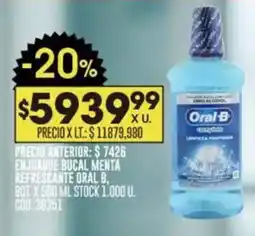 Coto Oral b enjuague bucal menta refrescante oferta