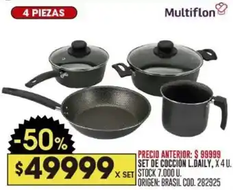 Coto Multiflon l.daily set de coccion oferta