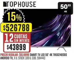 Coto Tophouse smart tv led 50' oferta
