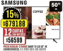 Coto Samsung smart tv led 43" oferta