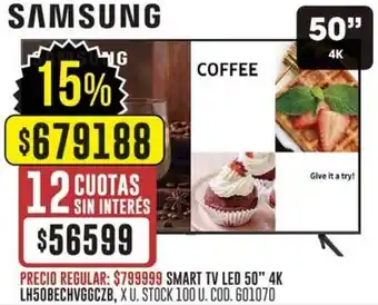 Coto Samsung smart tv led 43" oferta