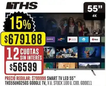 Coto Lths smart tv led 55" oferta