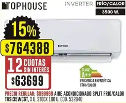 Coto Tophouse aire acondicionado split frío/calor oferta