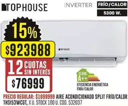 Coto Tophouse aire acondicionado split frío/calor oferta