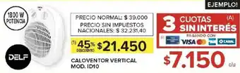 Carrefour Caloventor vertical oferta