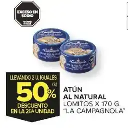 Carrefour La campagnola atún al natural lomitos oferta