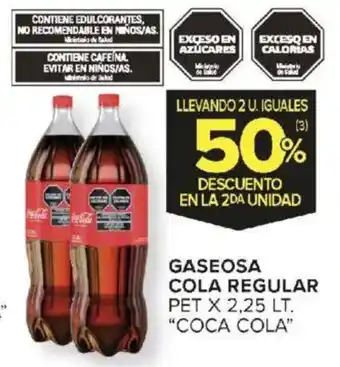 Carrefour Coca cola gaseosa cola regular oferta