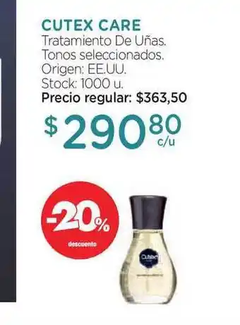 Farmacity Cutex Care Tratamiento De Uñas Tonos Seleccionados oferta