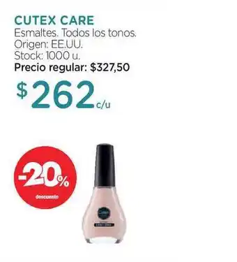 Farmacity Cutex Care Esmaltes Todos Los Tonos oferta
