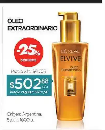 Farmacity L'Oreal Elvive Óleo Extraordinario oferta