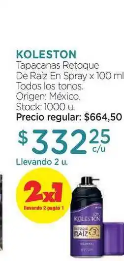 Farmacity Koleston Tapacanas Retoque De Raíz En Spray Todos Los Tonos x 100ml oferta