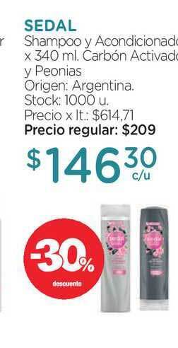 Farmacity Sedal Shampoo Y Acondicionador x 340ml oferta