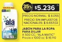 Carrefour Ala matic jabón para la ropa para diluir oferta