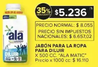 Carrefour Ala matic jabón para la ropa para diluir oferta