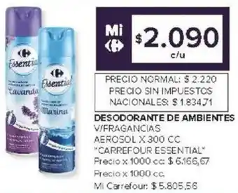 Carrefour Carrefour essential desodorante de ambientes oferta