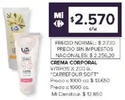 Carrefour Carrefour soft crema corporal oferta