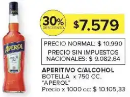Carrefour Aperol aperitivo c/alcohol botella oferta