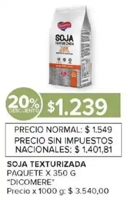 Carrefour Dicomere soja texturizada paquete oferta