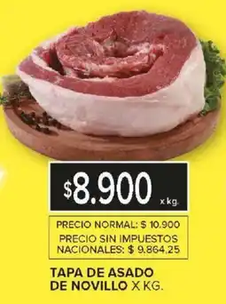 Carrefour Tapa de asado de novillo oferta