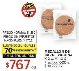 Carrefour Medallón de carne vacuna oferta