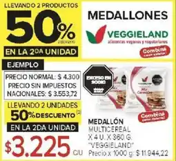 Carrefour Veggieland medallón multicereal oferta