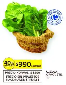 Carrefour Acelga oferta