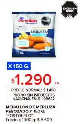 Carrefour Portobelo medallón de merluza rebozado oferta
