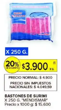 Carrefour Mendismar bastones de surimi oferta