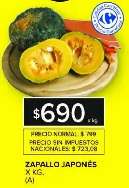 Carrefour Zapallo japonés oferta