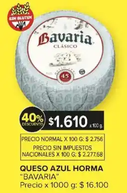Carrefour Bavaria queso azul horma oferta
