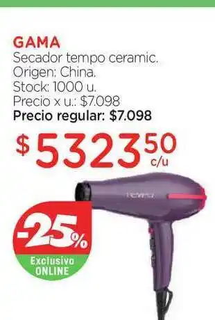 Farmacity Gama Secador Tempo Ceramic oferta