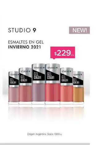 Farmacity Studio 9 Esmaltes En Gel Invierno 2021 oferta