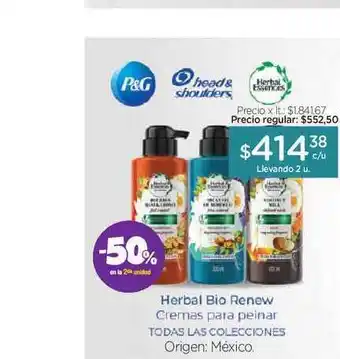 Farmacity Herbal Essences Herbal Bio Renew Cremas Para Peinar oferta