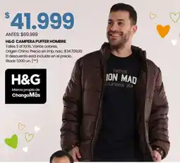 Changomas H&G remeras lisas o estampadas seleccionadas de hombre oferta