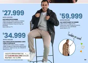 Changomas H&G sweater de hombre oferta